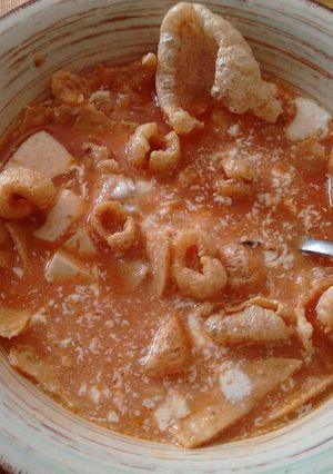 Una foto de Sopa de tortilla. ॐ