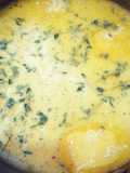 Poached white fish