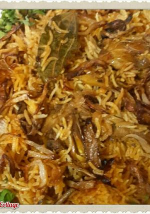 A picture of Jackfruit(kathal) biryani.