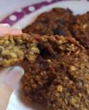 Galletas De Avena Y Harina De Bananas Maduras Saludables