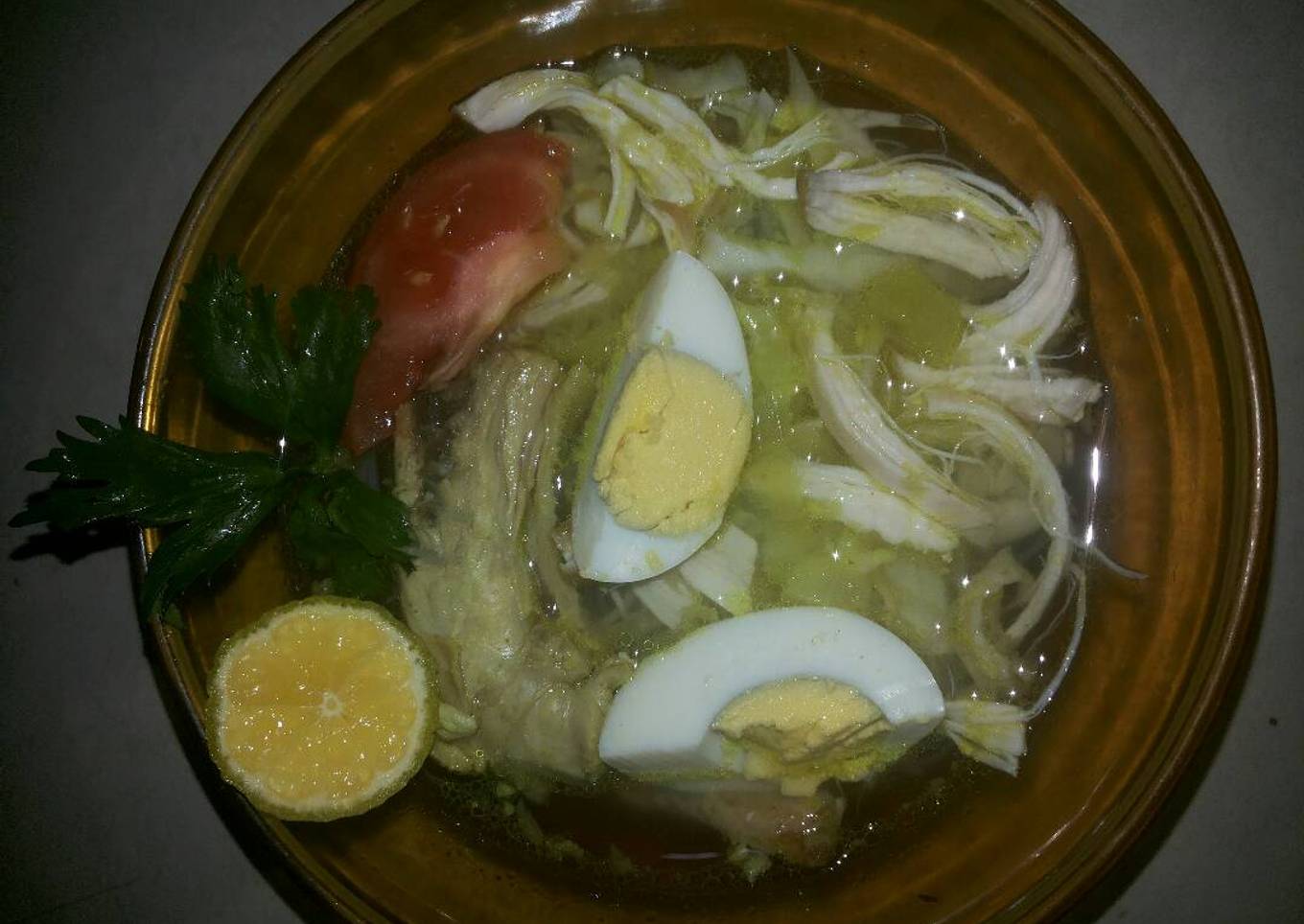 Soto ayam bening