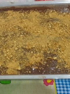 Foto de Bolo de Nescau com amendoim e canela