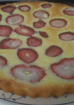 Una foto de Pastel de frutillas