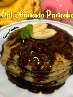 Foto resep Oat & Banana Pancake