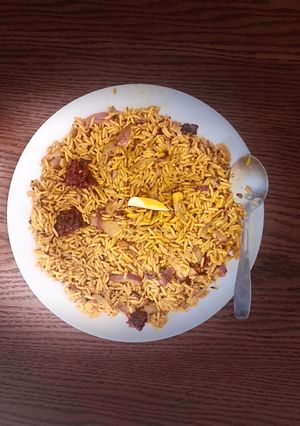 A picture of Hot Desi Garlic Fried Rice.