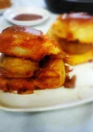 A picture of Masala vada pav.