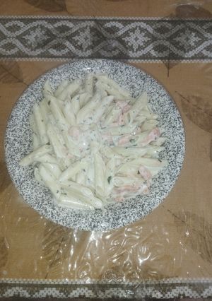 Une photo de Ma recette de pâtes au saumon
