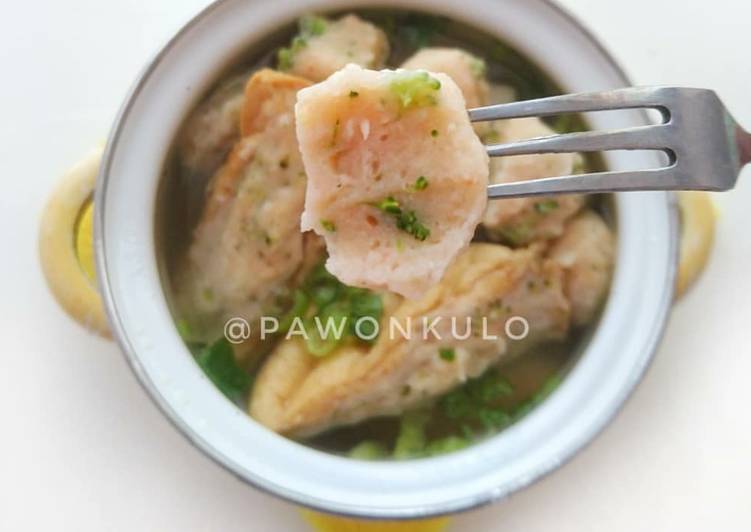 Bakso dan tahu bakso kuah