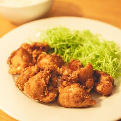 Kara-age: Japanese style fried chicken A picture of Kara-age: Japanese style fried chicken.