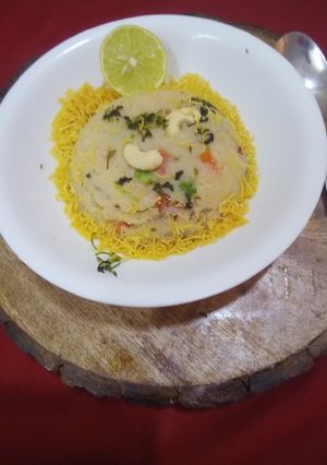 A picture of Vegetable Upma.