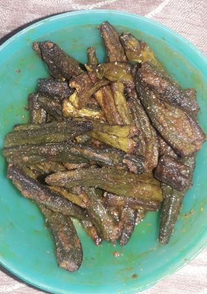 A picture of Crispy Bhindi.