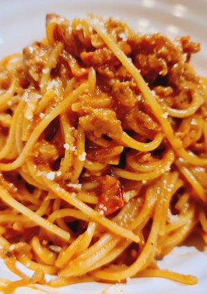 รูปของ Creamy Italian sausage pasta