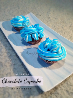 Foto resep Eggless Chocolate Cupcake Buttercream