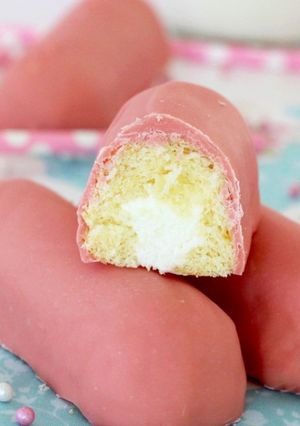 Una foto de Pastelitos de pantera rosa caseros