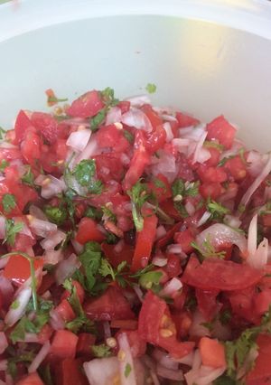 Una foto de Salsa mexicana (pico de gallo)