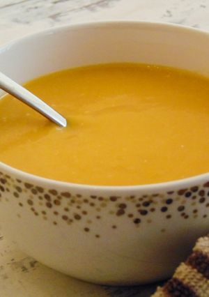 A picture of Creamy Coconut & Butternut Squash Soup.