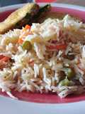 Arroz basmati con verduras