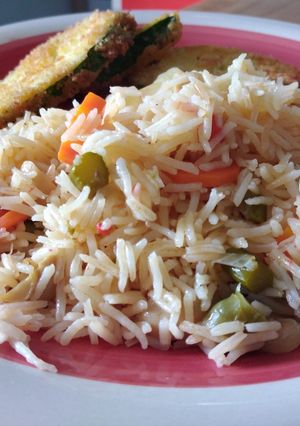 Una foto de Arroz basmati con verduras