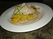 Una foto de arroz de auyama
