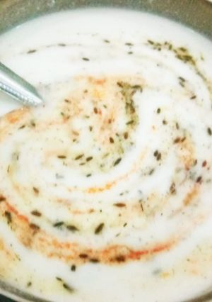 A picture of Potato Raita.