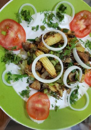 बेबी कॉर्न मशरूम सलाद रेसिपी मुख्य फोटो