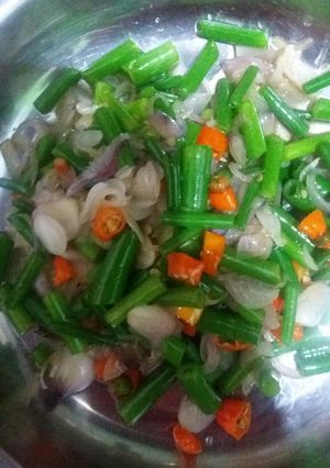 Foto resep Tumis bawang merah + belalo (bunga bawang)