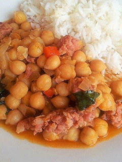 Una foto de Guiso de garbanzos