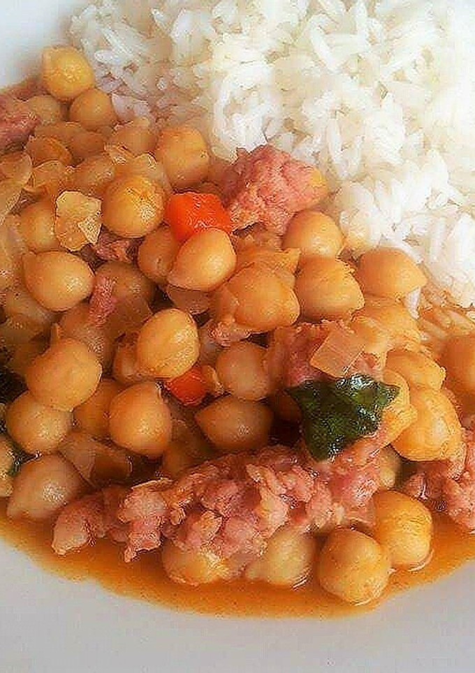 Una foto de Guiso de garbanzos