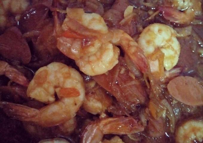 Udang sosis asam manis