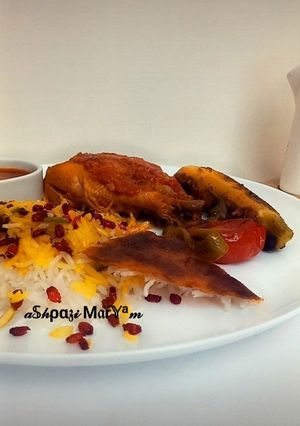 عکسی از دستور خورشت کدو با مرغ