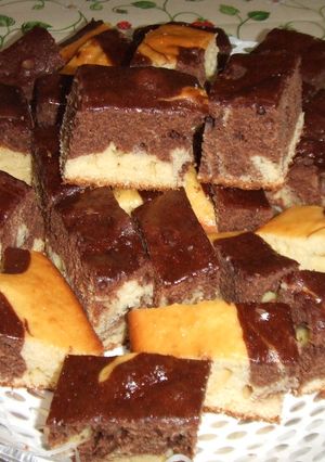 Foto principal de Bizcocho marmolado de cacao y vainilla al whisky