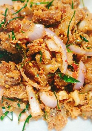 รูปของ ลาบหมูทอด