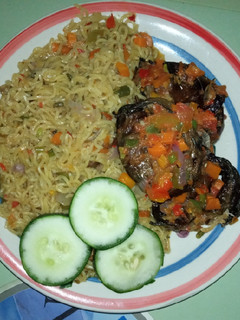 A picture of Dryfish noodles.