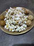 Khoi gur,naru and tiler Nadu(parched rice jaggery mix, coconut and sesame ladoo)