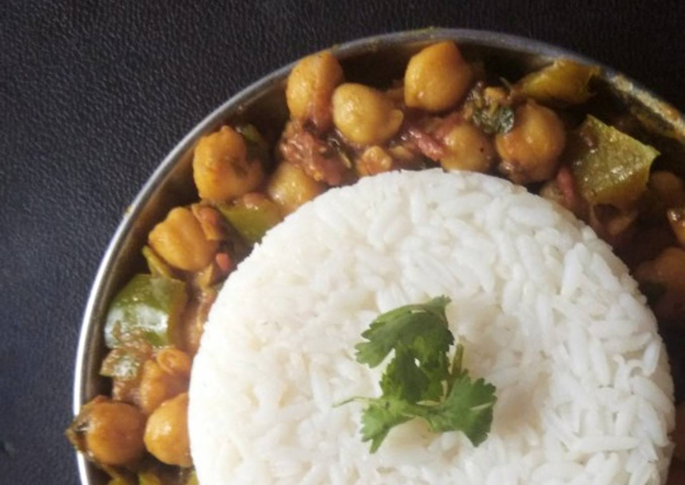 Chana Sabzi With Rice