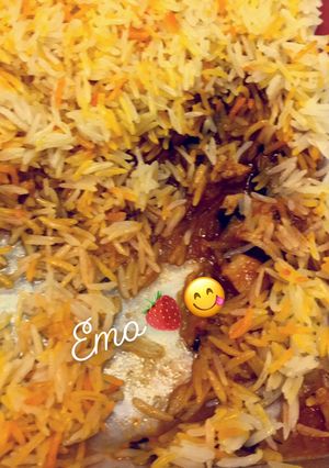 صورة لوصفة صينية ارز بخاري بالدجاج