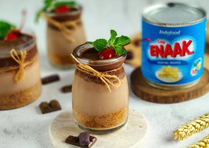 Resep Choco Mousse Cake in Jar (No gelatin, No egg) oleh Resep Choco Mousse Cake in Jar (No gelatin, No egg) oleh