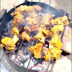 A picture of Mutton BBQ Peri Peri boti.