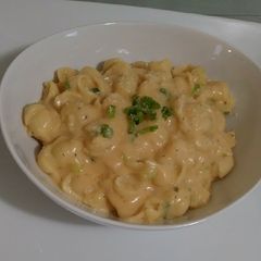 A picture of Macaroni and cheese.