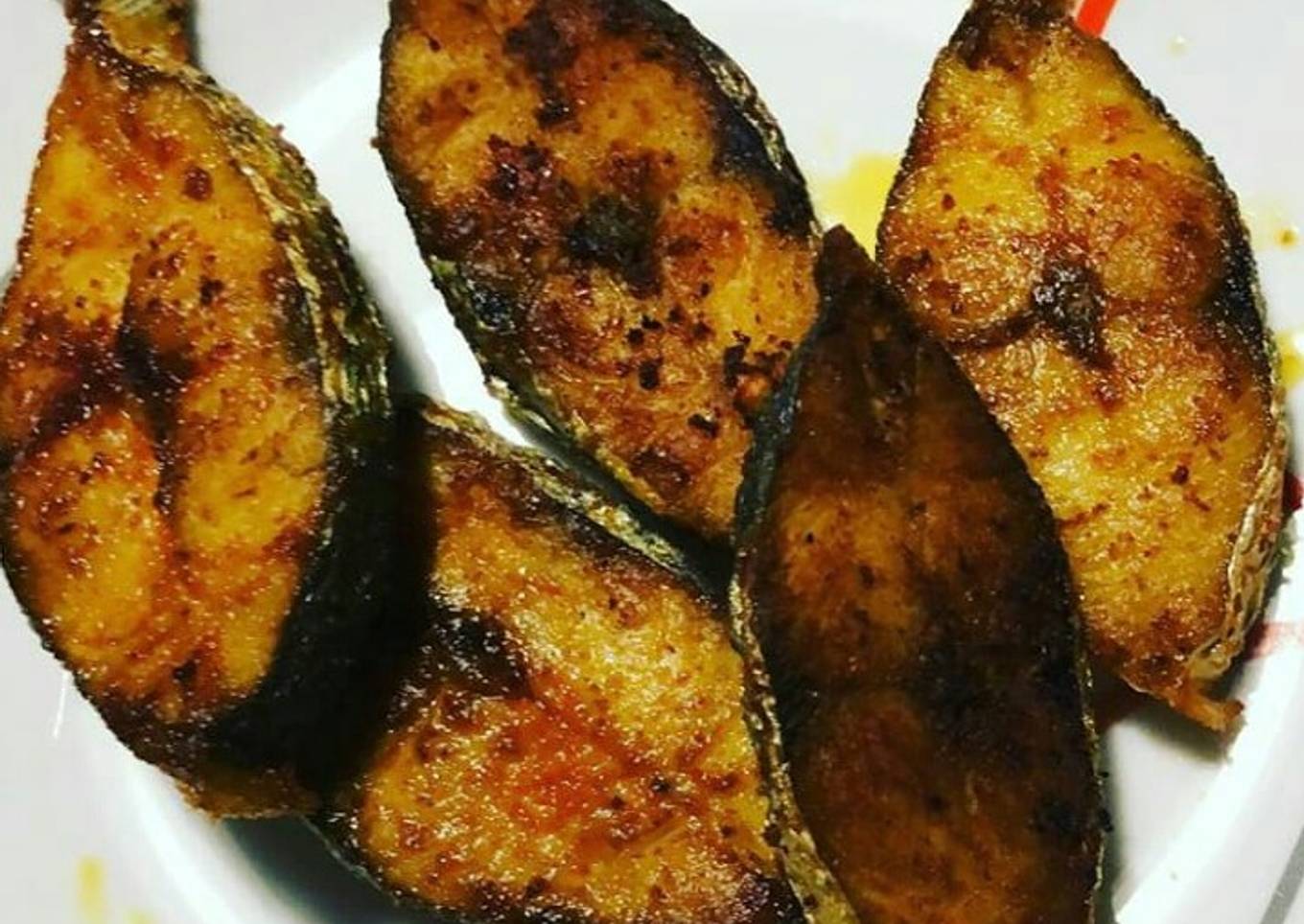 Fried Surmai fish