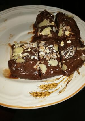 A picture of Chocolate Fudge#4weekschallenge#charityrecipe.