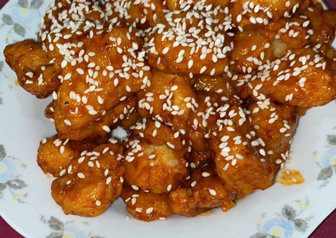 Ayam crispy saos guchujang