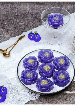 Foto resep Kue Mawar Tapioka Bunga Telang