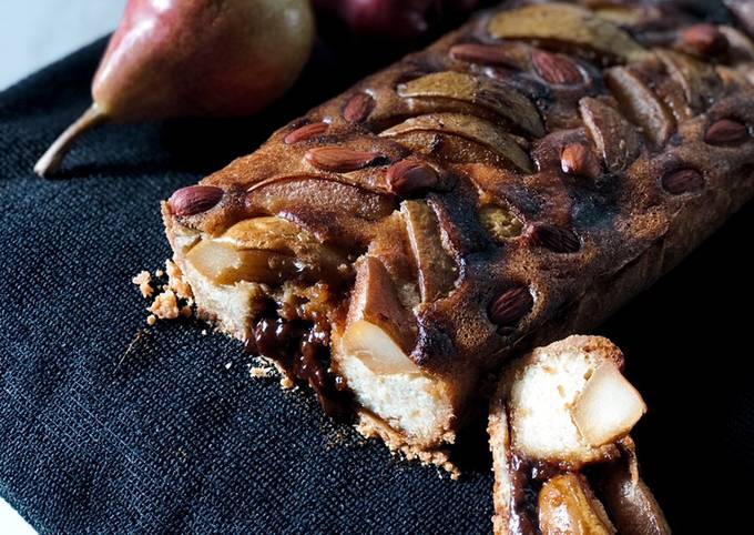 Грушевый тарт с солёной карамелью и орешками🍐🌰