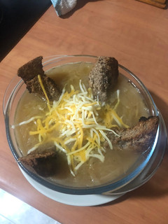 Una foto de Sopa de cebolla