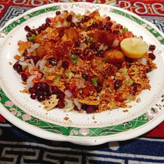A picture of Shakarkandi Chaat.