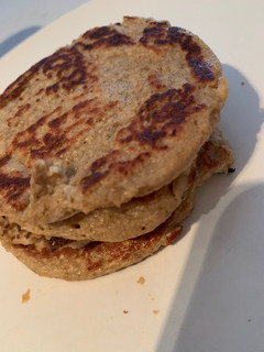 Φωτογραφία της συνταγής Pancakes μπανάνα-βρώμη 🍌