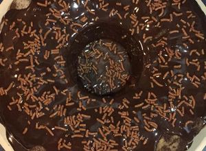 Una foto de Pastel de chocolate con Coca cola