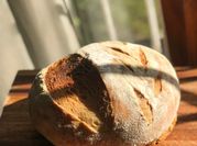 Una foto de pan de campo