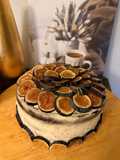 Tarta de zanahoria con bizcocho de chocolate y buttercream de queso